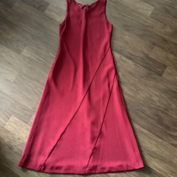 Perry Ellis red midi dress - Picture 2 of 9